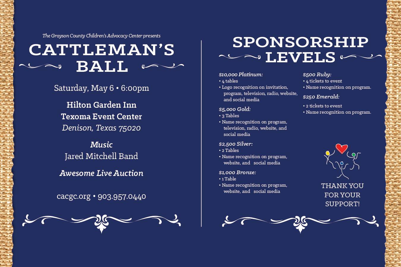 CattlemansBall - The Children's Advocacy Center Of Grayson County - Gold Star Finance Of Texas