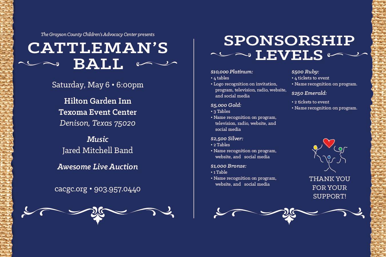 CattlemansBall - The Children's Advocacy Center Of Grayson County - Gold Star Finance Of Texas